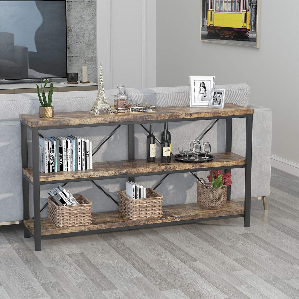 Rustic 3-Tier Console Sofa Table M99050