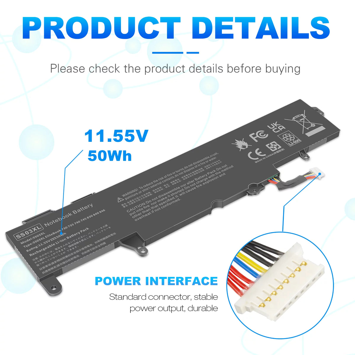 Battery for Hp EliteBook Z431