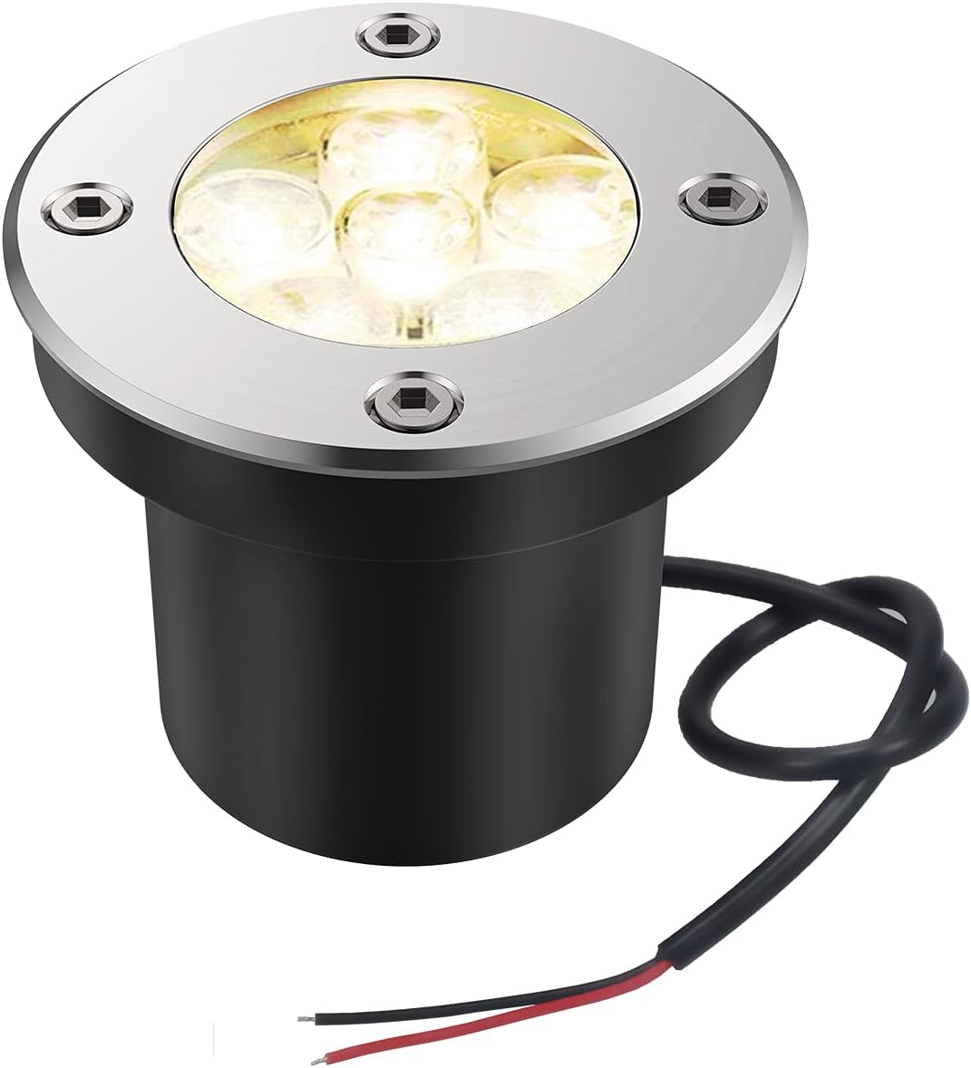 6W LED Well Lights 6000K IP67 Waterproof Low Voltage Landscape Lighting (6 Pack) S10392