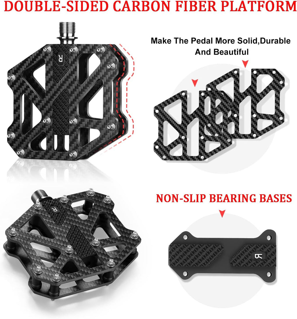 Carbon Fiber 3 Sealed Bearing Mountain Bike Pedals M15814