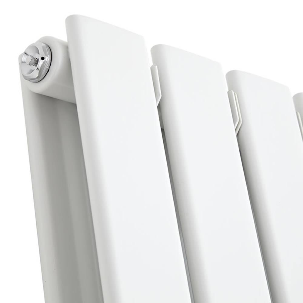 White Vertical Hot Water Radiator N72021
