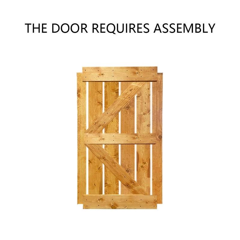 Walnut Barn Door with Hardware Kit R95796
