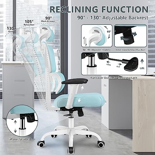 Black Ergonomic High Back Reclining Mesh Office Chair M596727