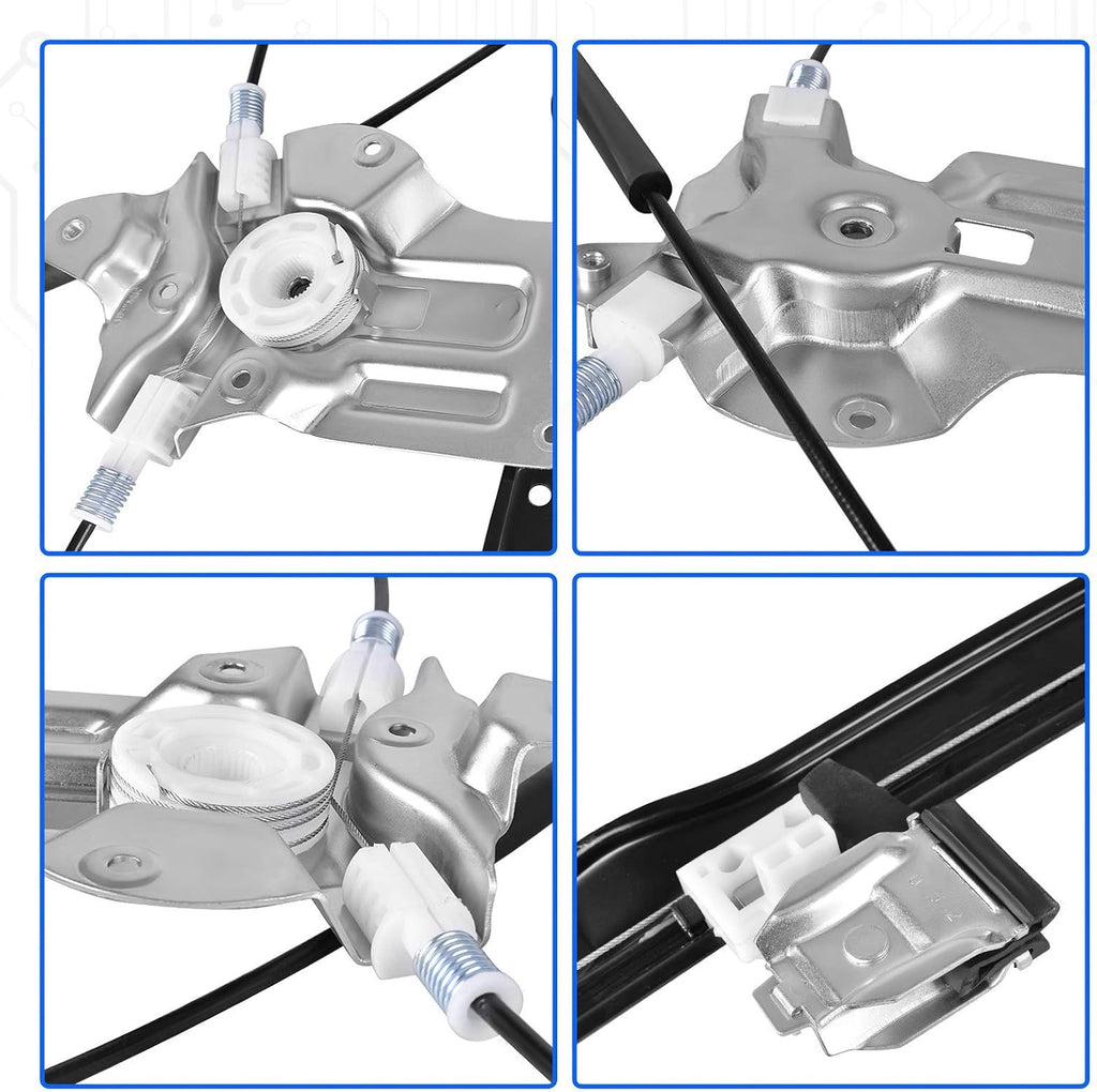 Power Window Regulator Front Passenger Side Pack of 2 U965