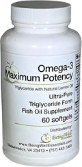 1,000 mg Omega-3 Fish Oil Supplement 60 Softgels P6154
