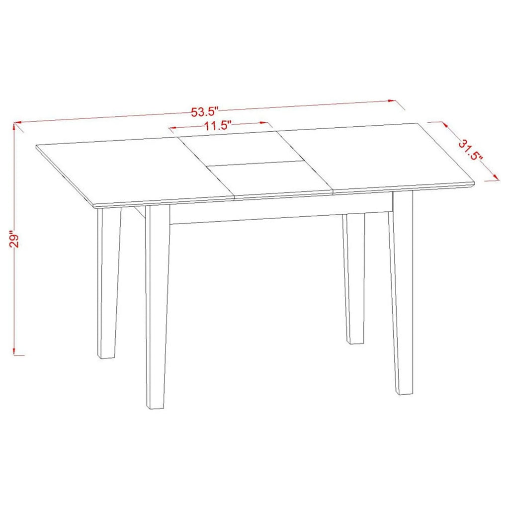 5 Pc Dinette Set Table and 4 Chairs F20963