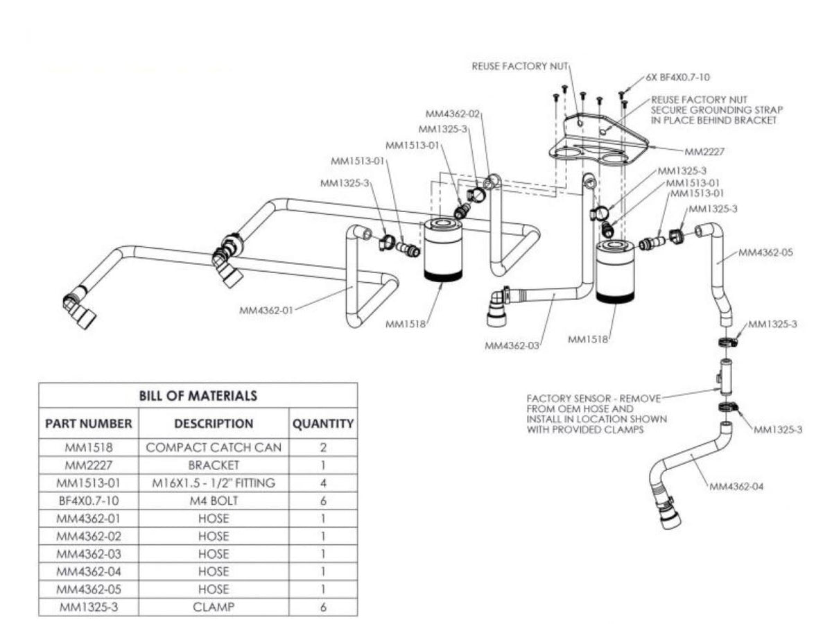 2.7L Oil Catch Can O201560