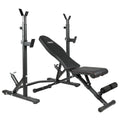 Two-Piece Olympic Weight Bench with Squat Rack B7851