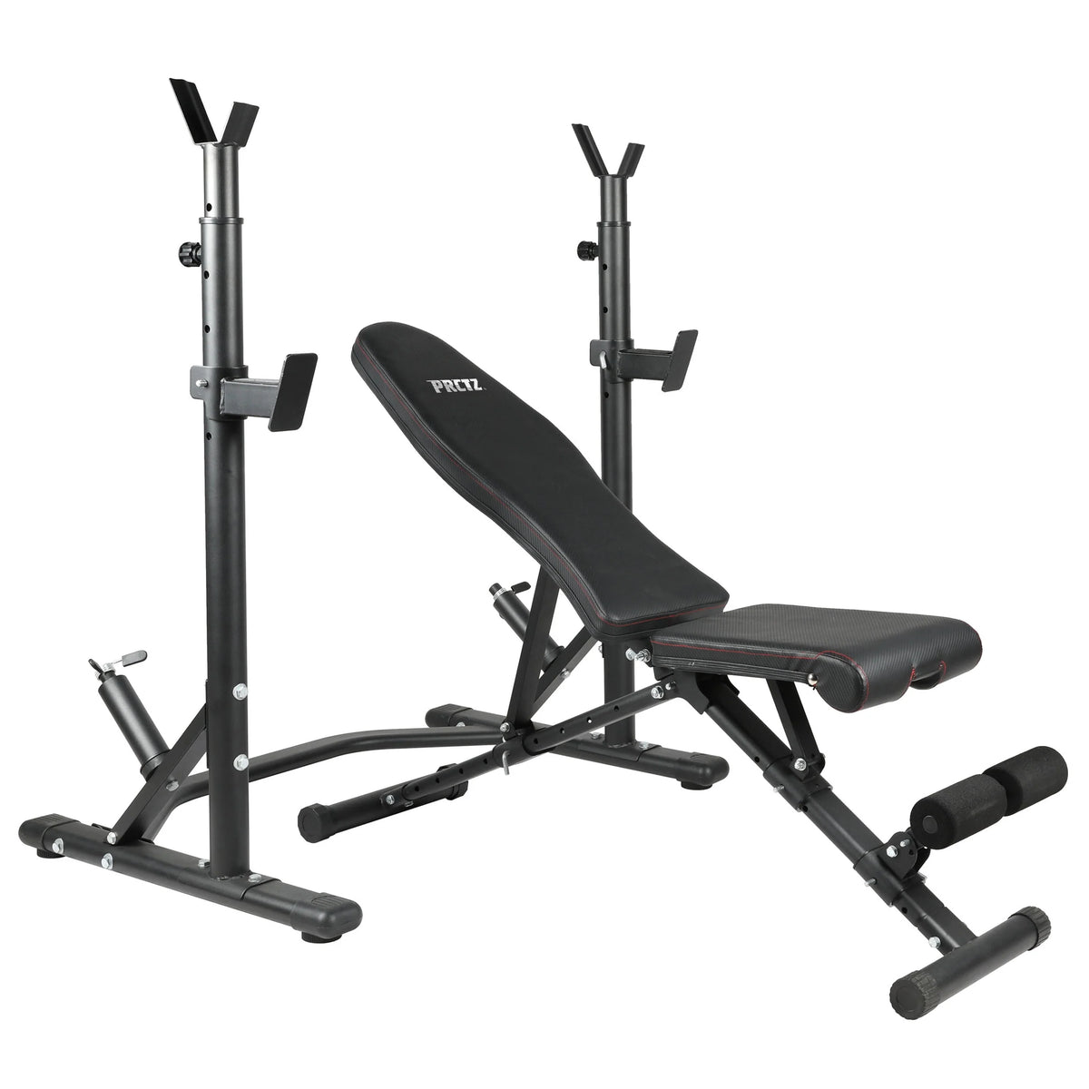 Two-Piece Olympic Weight Bench with Squat Rack B7851