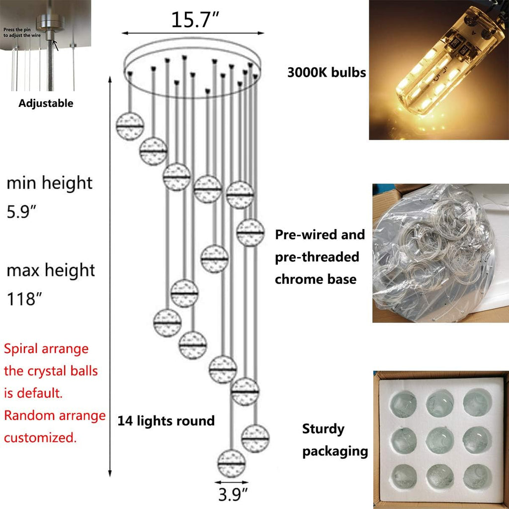 Crystal Chandelier Light Fixture Z753234