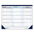 2PK Three Month Desk Pad, 22 x 17, White/Blue/Teal Sheets, Blue Binding, Blue Corners J82933
