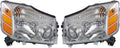 Headlight Assembly Pair for Nissan Armada 2004 2005 2006 Y3133