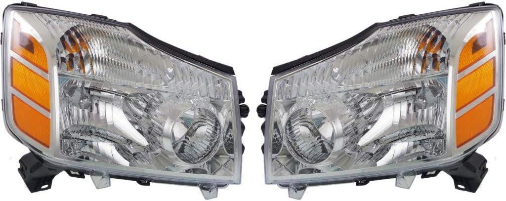 Headlight Assembly Pair for Nissan Armada 2004 2005 2006 Y3133