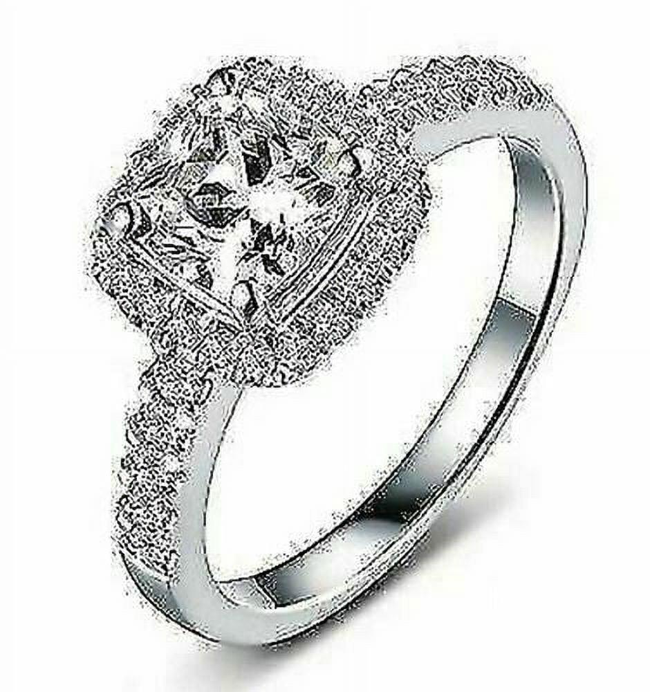 14K White Gold Diamond Engagement Ring P70531