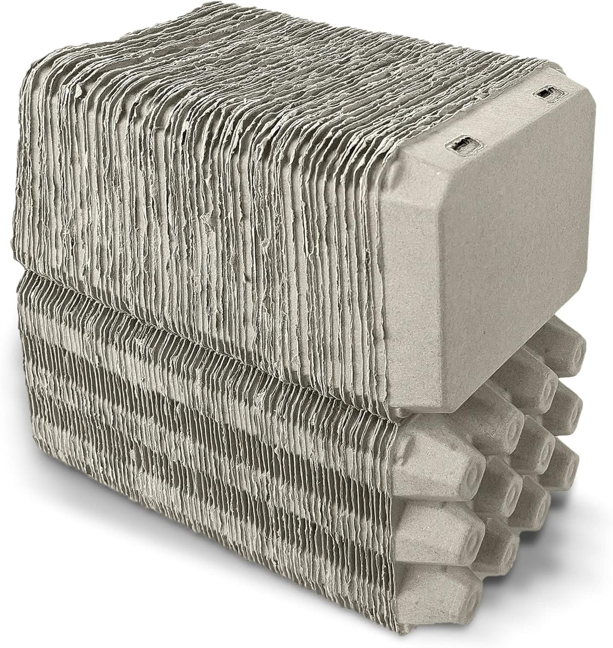Blank Egg Cartons 75-Pack 3x4 Holds 12 Large Eggs Recycled Cardboard P4315