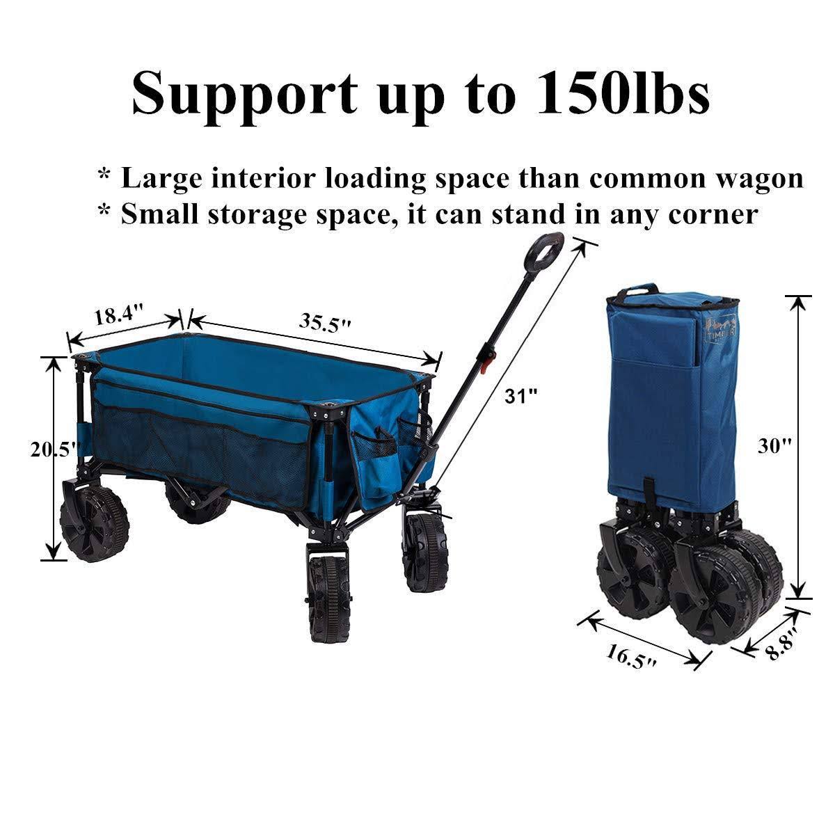 Collapsible Steel Camping Wagon Cart L3288
