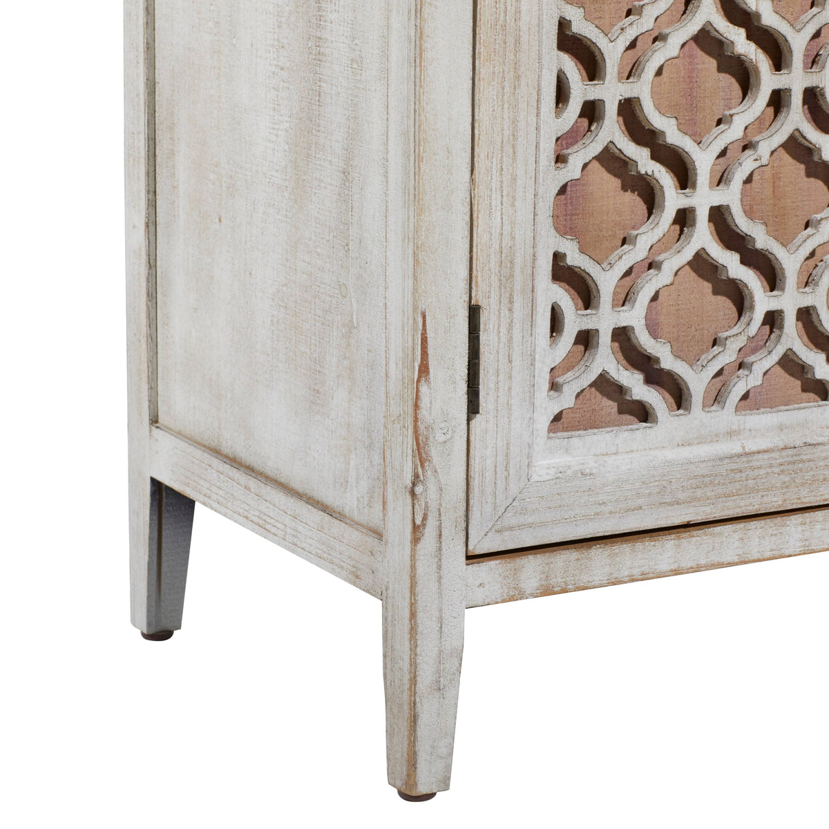 Brown Rustic Lattice Cabinet C642634