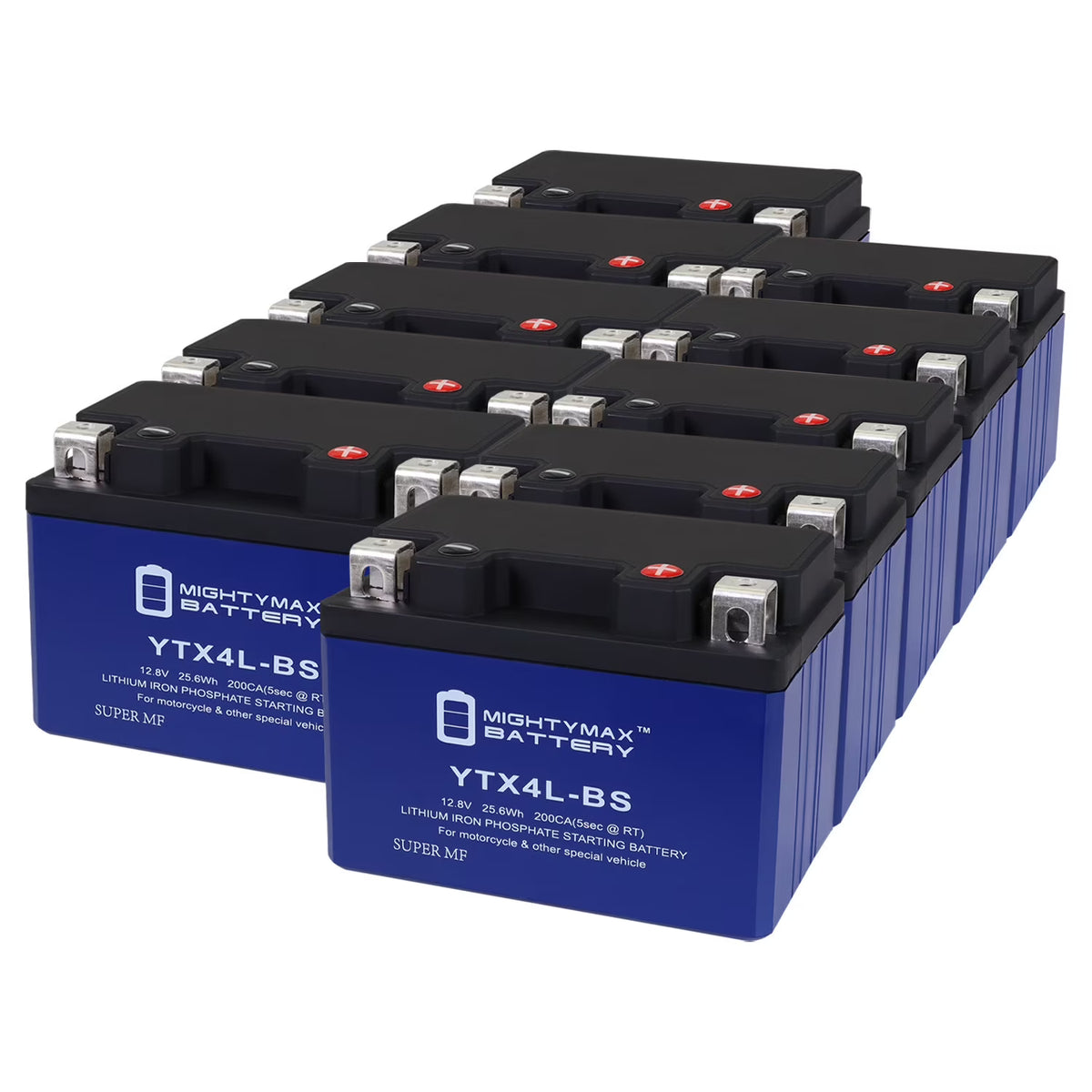 10 Pack Lithium Replacement Battery for Honda Scooters Q1456