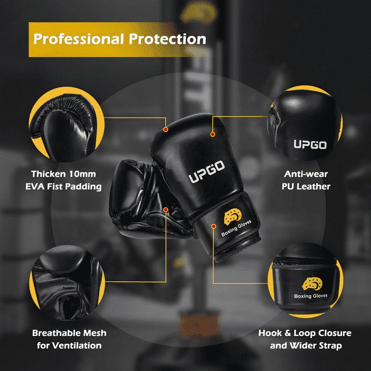 Freestanding Punching Bag with Boxing Gloves M3061