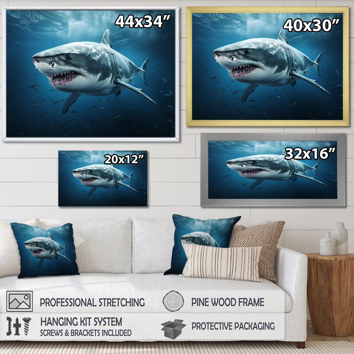 Shark Canvas Prints A108228