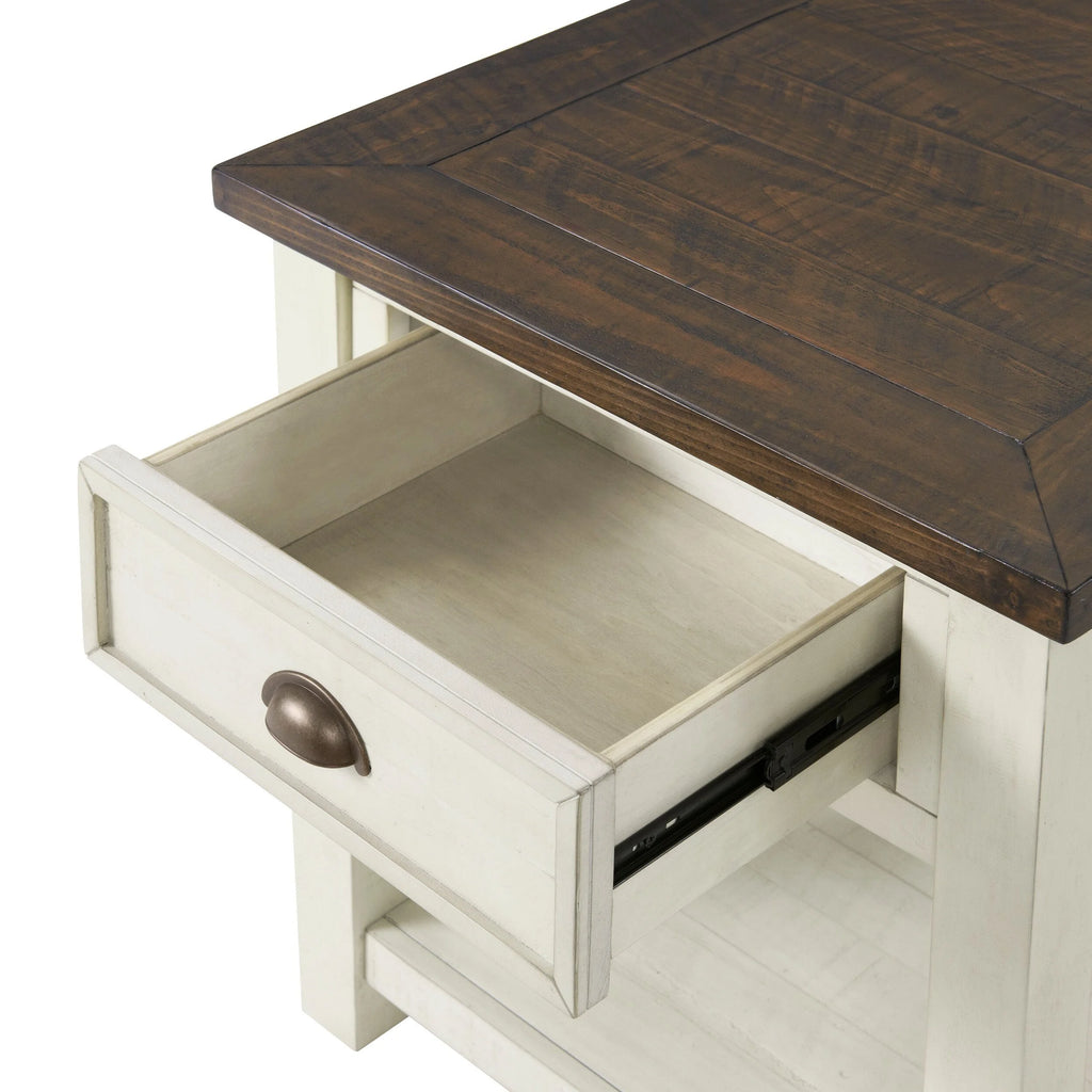 24 Inch End Table with Drawer and Shelf U24822