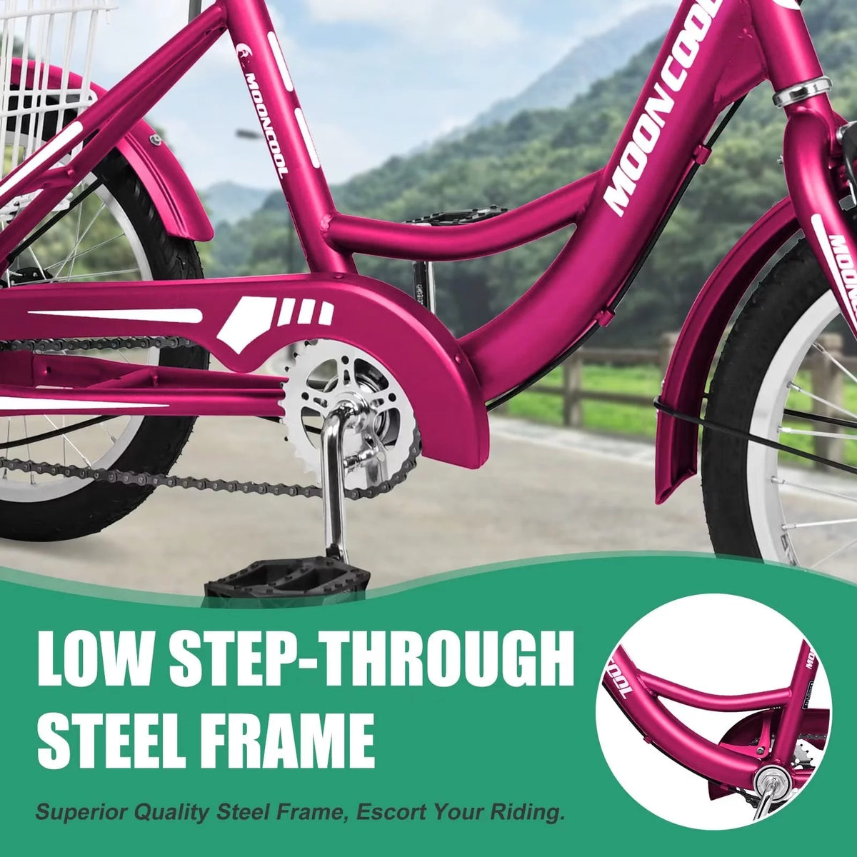 7 Speed Three Wheel Bike Cruiser Trike with Low-Step Through Frame X213