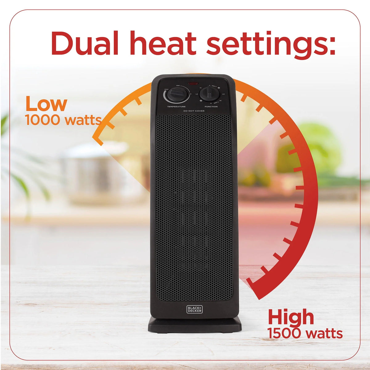 1500W Infrared Quartz Tower Heater X691435