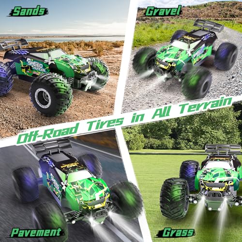 All Terrain 2WD Off Road RC Monster Truck with 2 Rechargeable Batteries B904