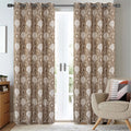 Mocha 54x84 Inches Jacquard Window Panel M843848