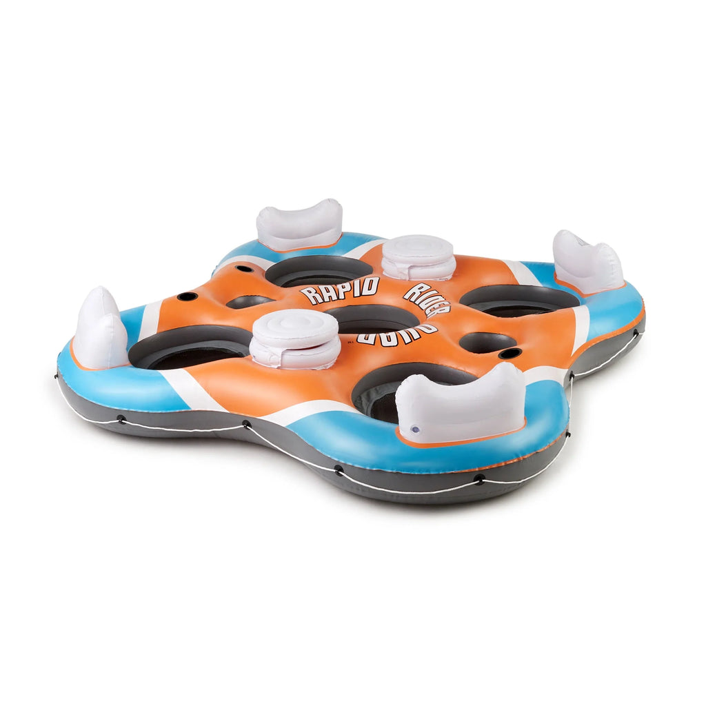 Inflatable Island Raft & 4 Person Lounger O478963