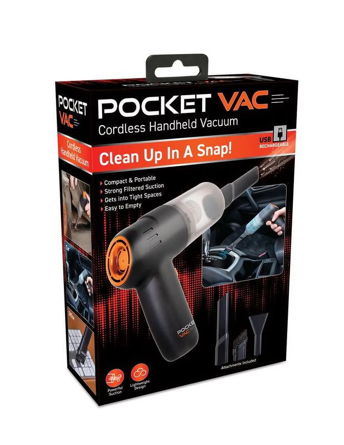 Rechargeable Cordless Handheld Vacuum with Accessories T1991