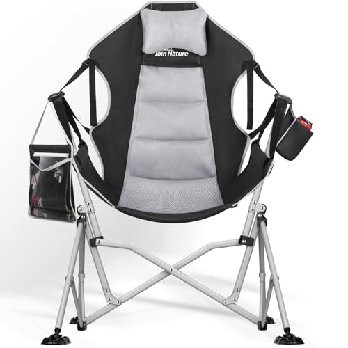 Oversized Hammock Camping Chair with Adjustable Backrest Blue V110024