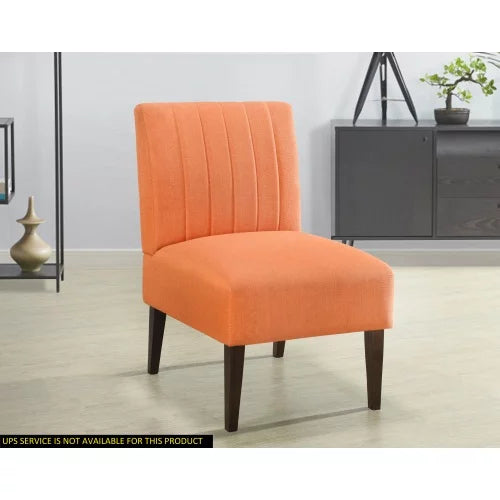 Orange Fabric Upholstered Accent Chair G186