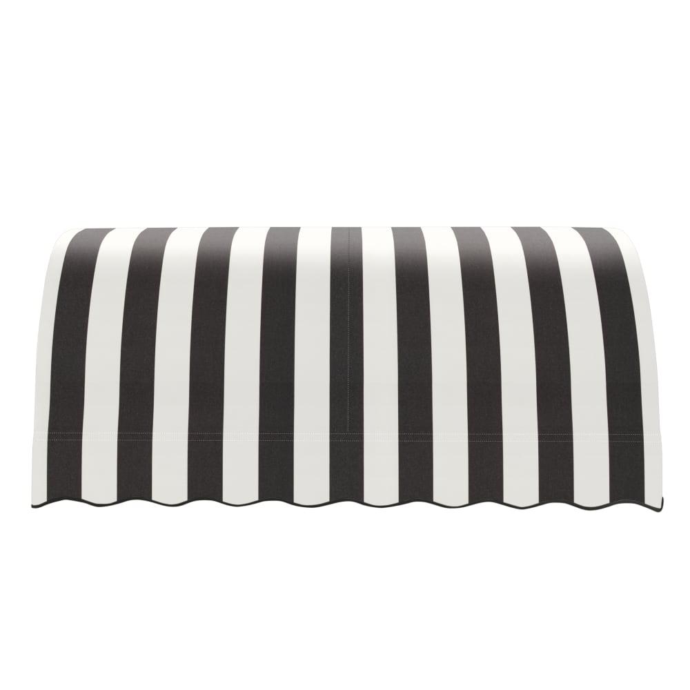 Black/White Stripe Acrylic Fixed Awning K4519