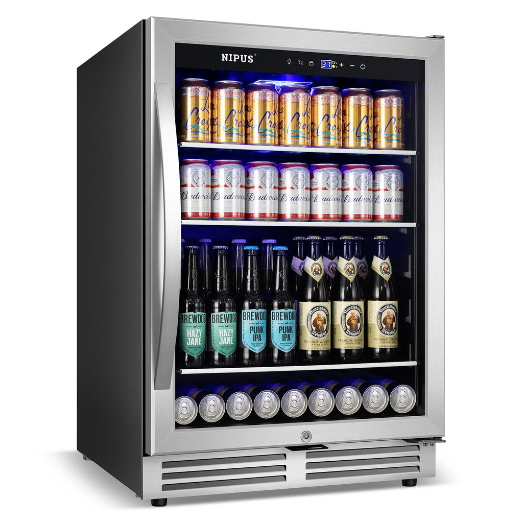 24 inch 140 Can Beverage Refrigerator Cooler Q570