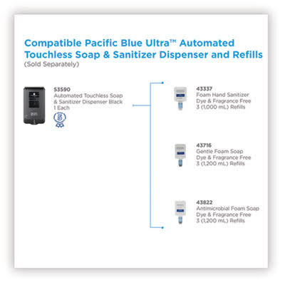 Ultra Automated Sanitizer Dispenser Refill P976296