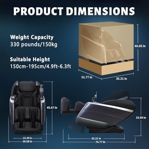 4D Full Body Massage Chair with Zero Gravity Recliner G38052