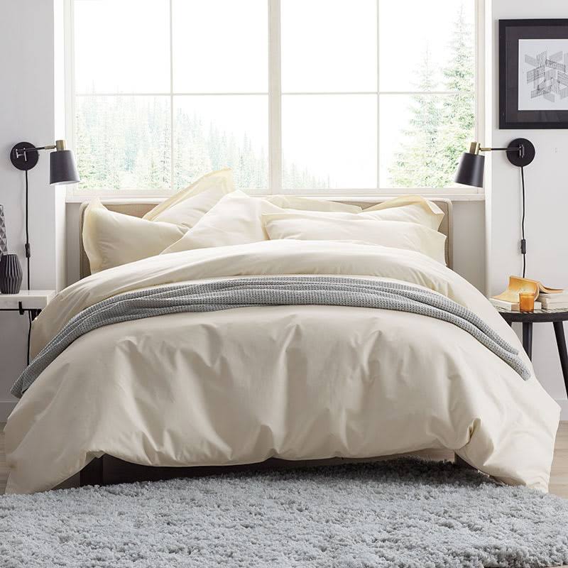 King Supima Cotton Percale Duvet Cover G514