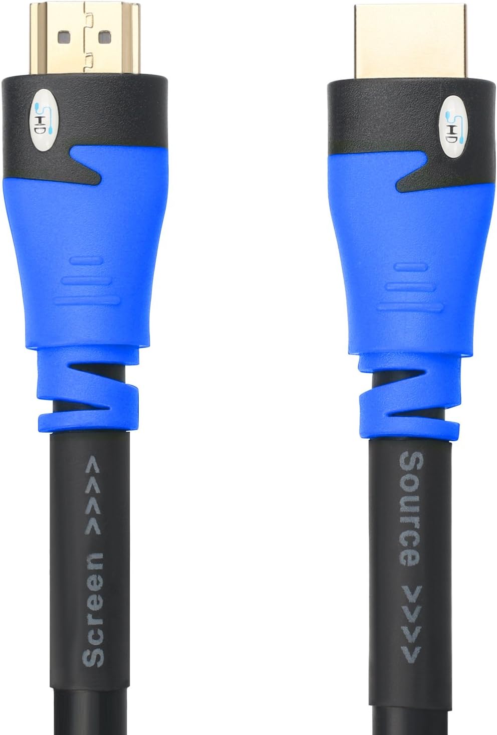 HDMI Cable 100 Feet with Signal Booster, CL3 Rated Black, Pack of 2 R57293