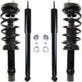 AWD Front Complete Strut w/Coil Spring 2 Rear Shock Absorbers V7804