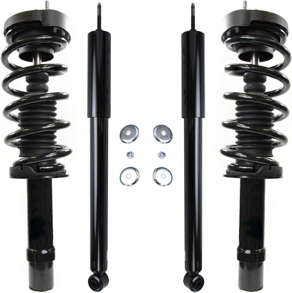 AWD Front Complete Strut w/Coil Spring 2 Rear Shock Absorbers V7804