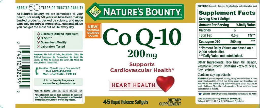 Q-10 200 mg 45 Softgels H2499