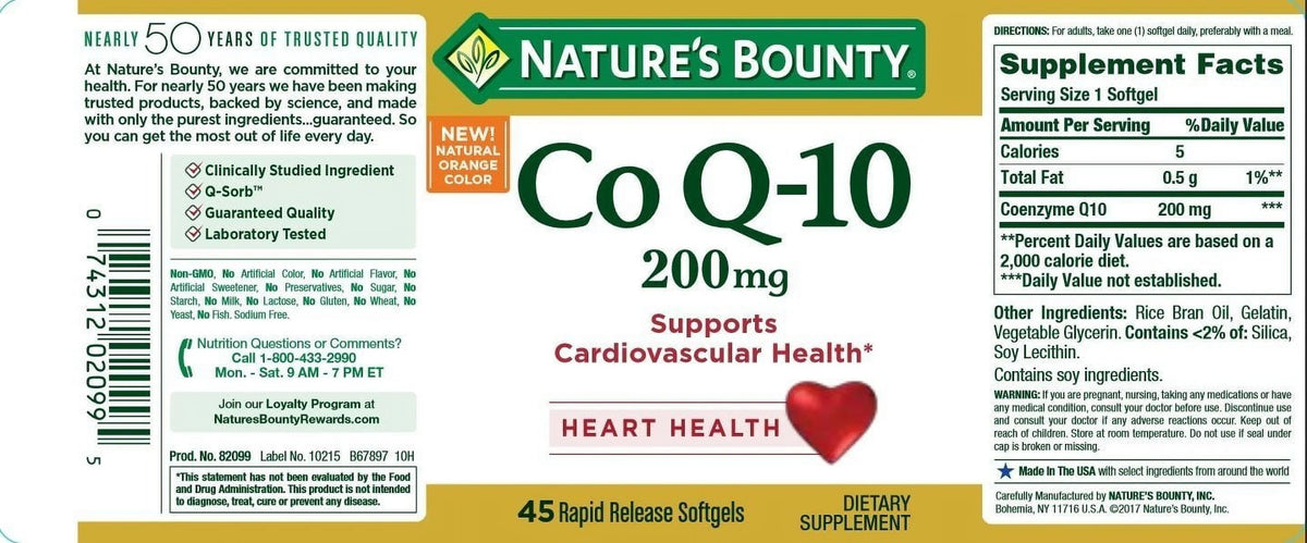 Q-10 200 mg 45 Softgels H2499