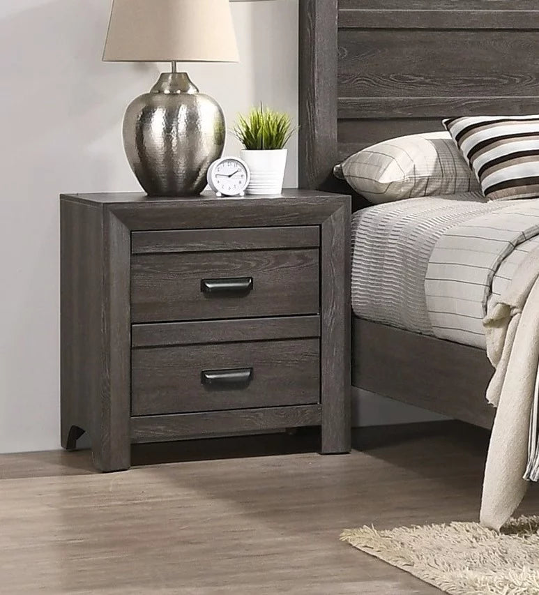 King Size 5pc Bedroom Furniture Set with Dresser Mirror Nightstand S15891