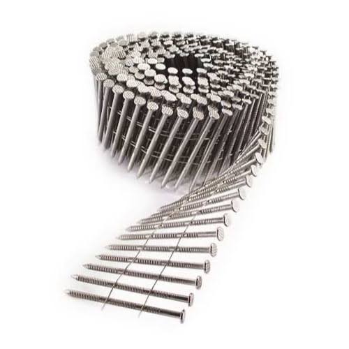 1-1/2x22 Stainless 15° Coil Ring Nails S949