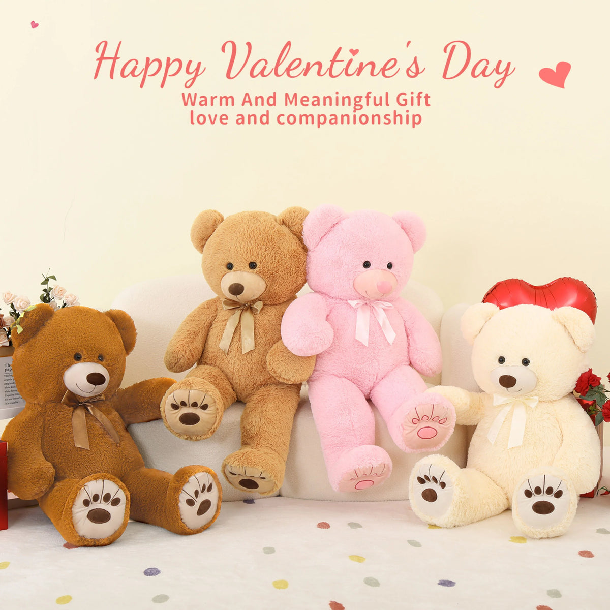 36" Giant Teddy Bear Stuffed Animal Plush Toy S391