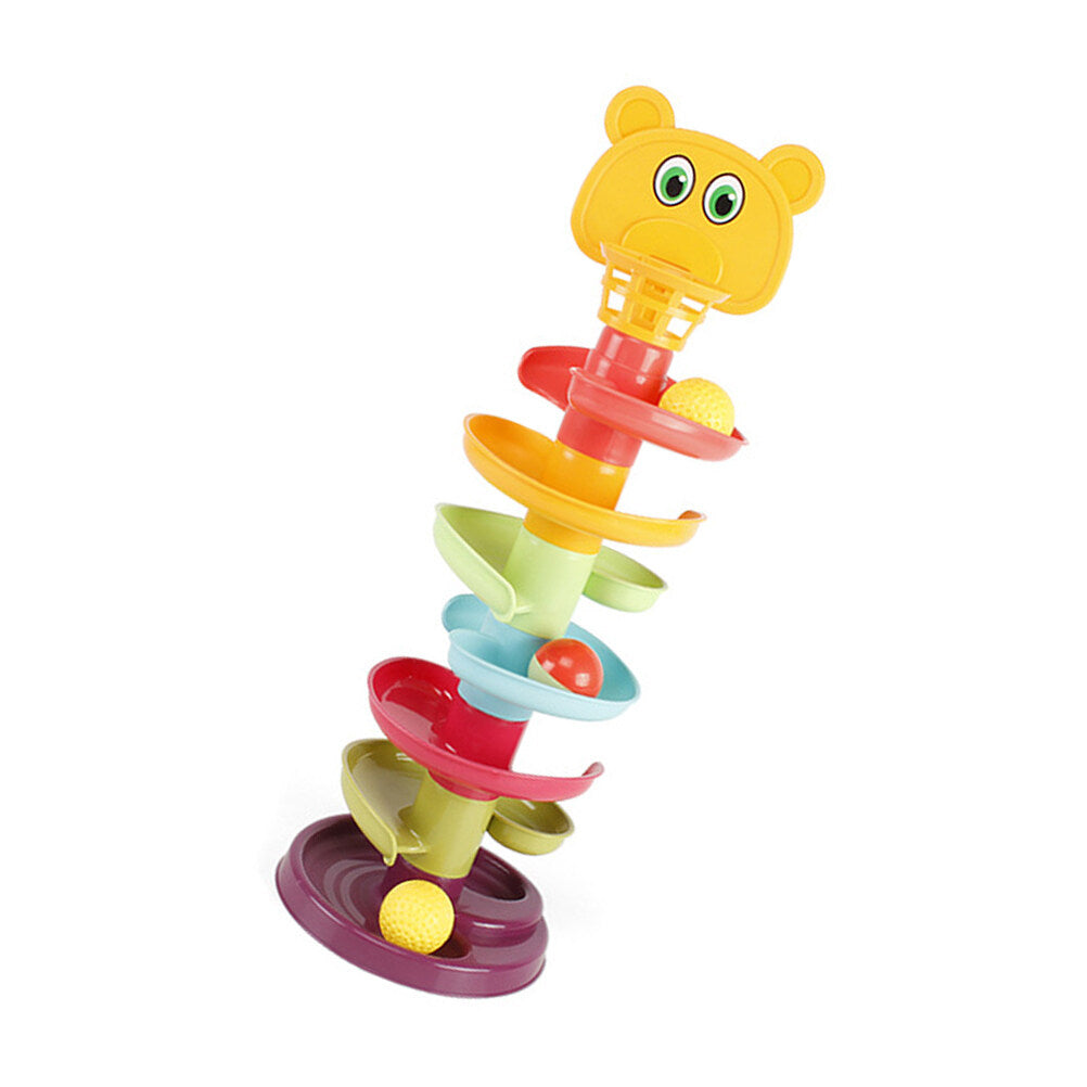 Kid Track Sliding Ball Tower Toy Stacking Toy with 3 Balls Z6139