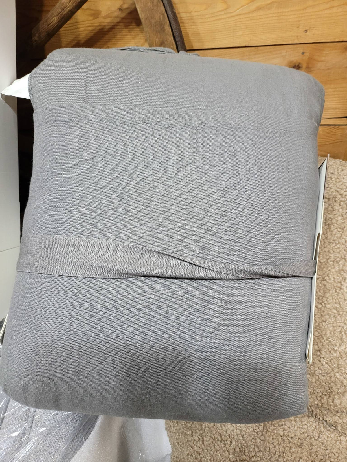 Full/Queen Linen Blend Comforter and Sham Set K6227