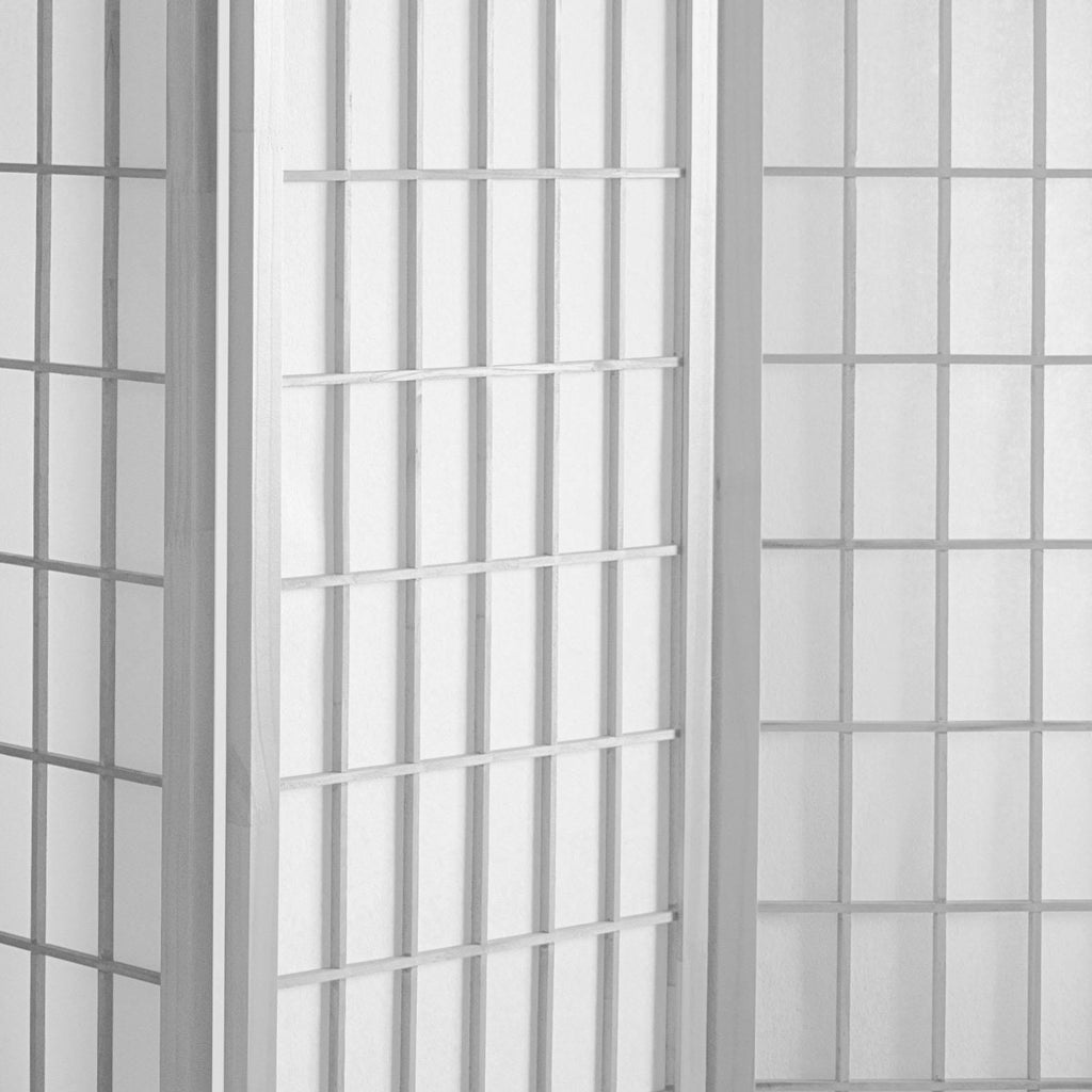 White 6 Panel Shoji Screen T96275