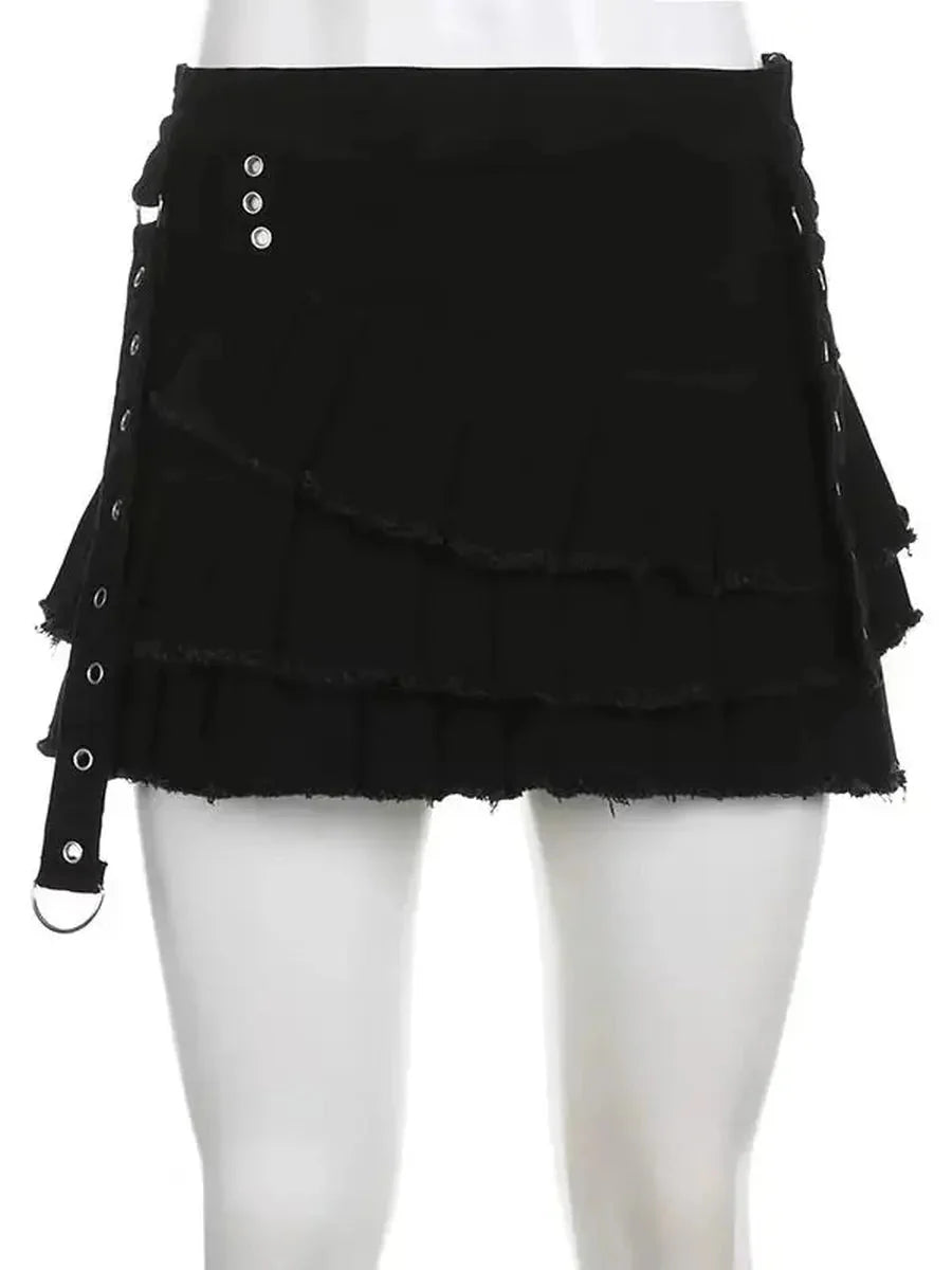 Ripped Denim Skirt O688672